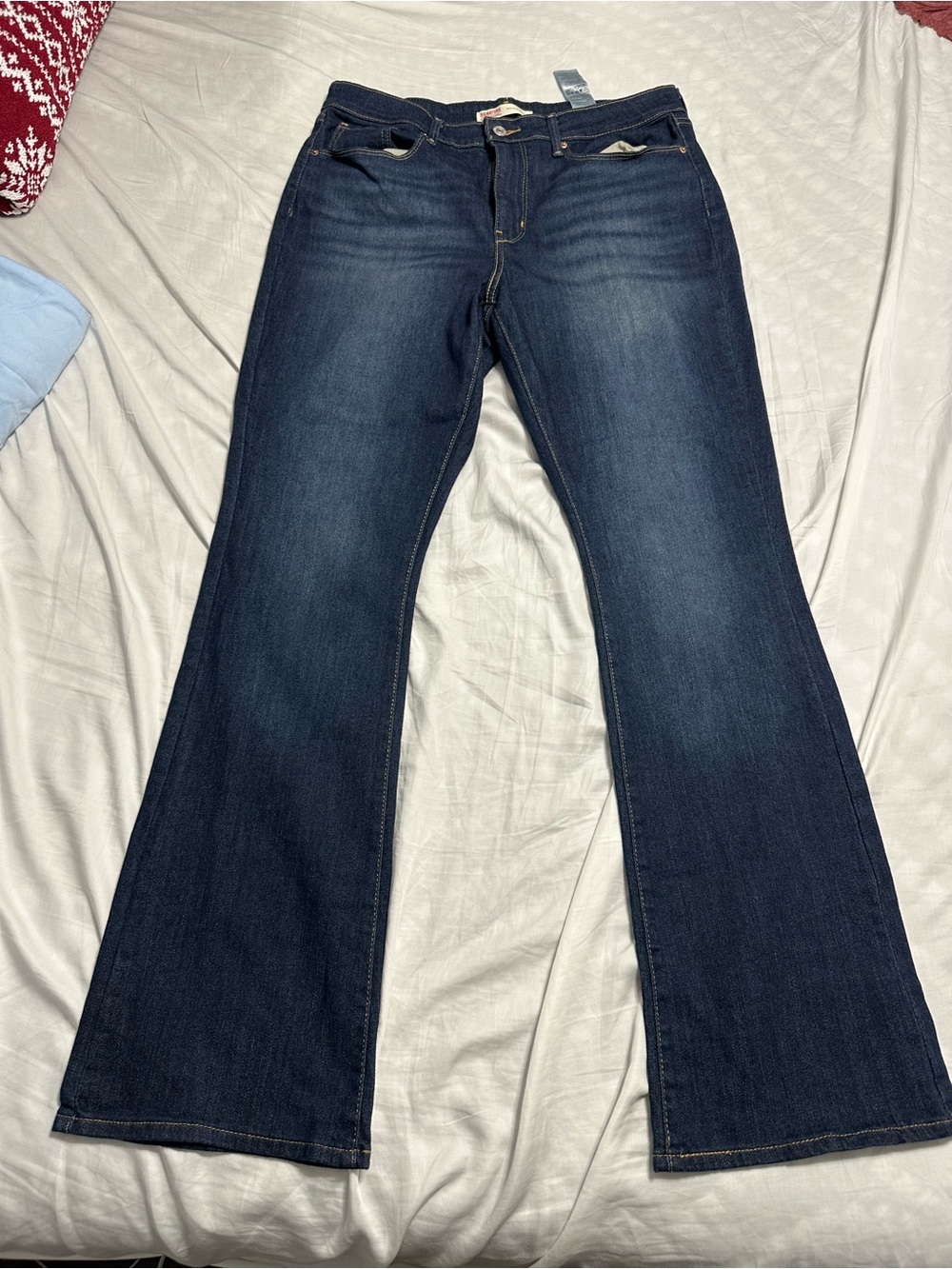 Signature by Levi Strauss Dark Blue Flare Jeans